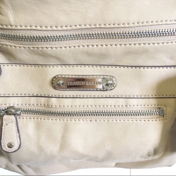 NWT Franco Sarto nude double zip crossbody bag - Picture 4 of 7